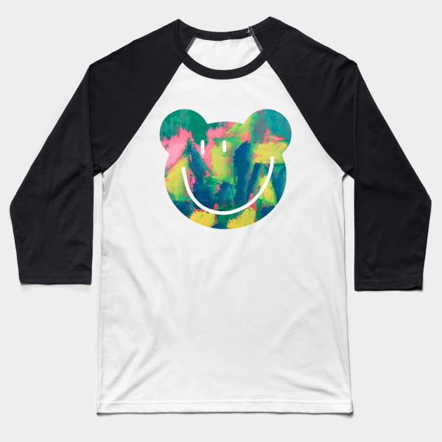 HAPPY BEAR Baseball T-Shirt by zzzozzo